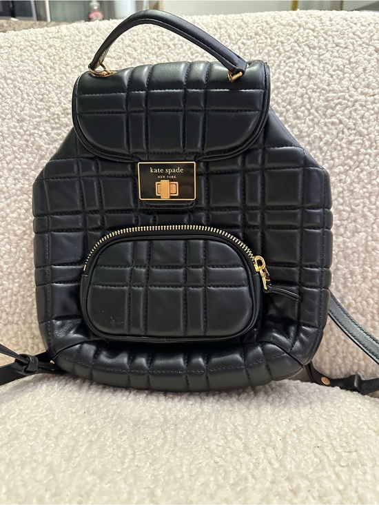 kate spade Handbags - kate spade New York Black Quilted Leather Backpack